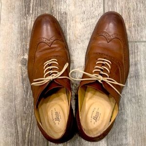 G.H. Bass & Co. Leather Wing Back Dress Shoes